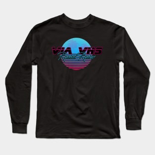 VIA VHS Rewind Review Long Sleeve T-Shirt